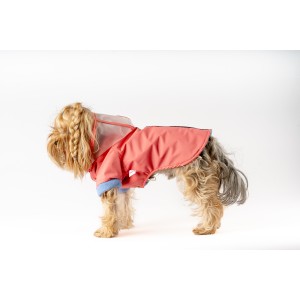 67188 ŞEFFAF KAPŞONLU YAĞMURLUK - 5 Lİ ELBİSE (PEMBE)