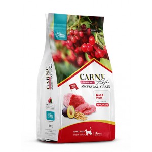 CARNİ LİFE SIĞIR ETİ & ERİK ADULT KEDİ MAMASI 10 KG