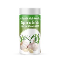 ATLANTİK BALIK YEMİ 100 ML - SPİRULİNA GARLİC GRANULAT 
