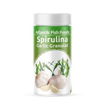 ATLANTİK BALIK YEMİ 100 ML - SPİRULİNA GARLİC GRANULAT 