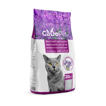 CADOPET 20 LT BENTONİT KEDİ KUMU (LAVANTALI)