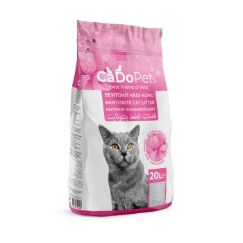 CADOPET 20 LT BENTONİT KEDİ KUMU (PUDRALI)
