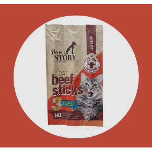 NEW STORY CAT BEEF STICKS ÖDÜL MAMASI 15 GR