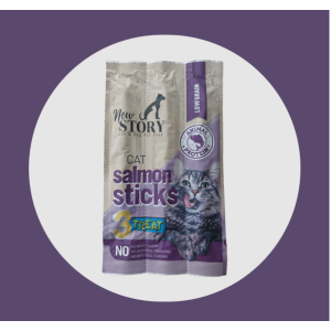 NEW STORY CAT SALMON STICKS ÖDÜL MAMASI 15 GR