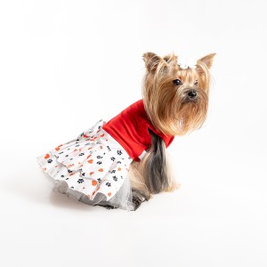 66136 PATİ KALP DESENLİ - 5 Lİ ELBİSE