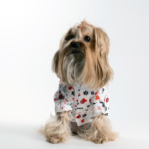 66181 PATİ KALP DESENLİ GÖMLEK - 5 Lİ ELBİSE