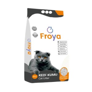FROYA 10 LT KARBONLU KEDİ KUMU