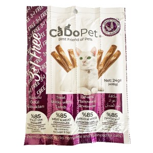 CADOPET KEDİ ÖDÜL STICKS LAMB - (3+1 FREE)