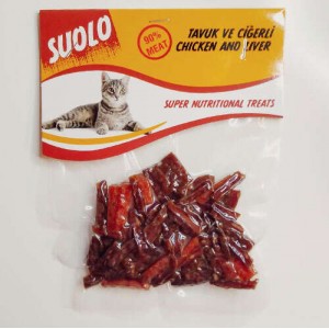 SUOLO TAVUK & CİĞERLİ KEDİ ÖDÜL MAMASI 40 GR