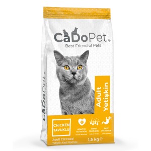 CADOPET KEDİ MAMASI TAVUKLU 1,5 KG