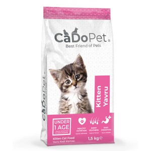 CADOPET YAVRU KEDİ MAMASI TAVUKLU 1,5 KG