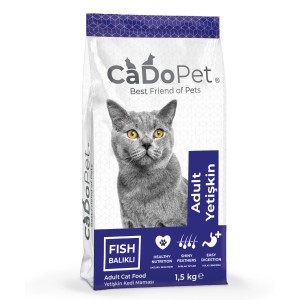 CADOPET KEDİ MAMASI BALIKLI 1,5 KG