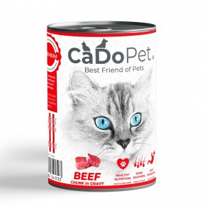 CADOPET PREMİUM YETİŞKİN KEDİ KONSERVE 400 GR - SIĞIR ETLİ 