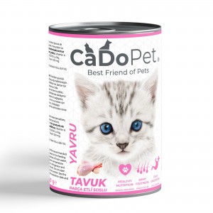 CADOPET PREMİUM YAVRU KEDİ KONSERVE 400 GR - TAVUK ETLİ