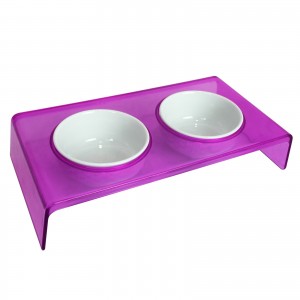 CADOPET STANDLI SERAMİK İKİLİ MAMA KABI