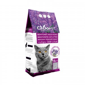 CADOPET 5 LT LAVANTALI BENTONİT KEDİ KUMU  